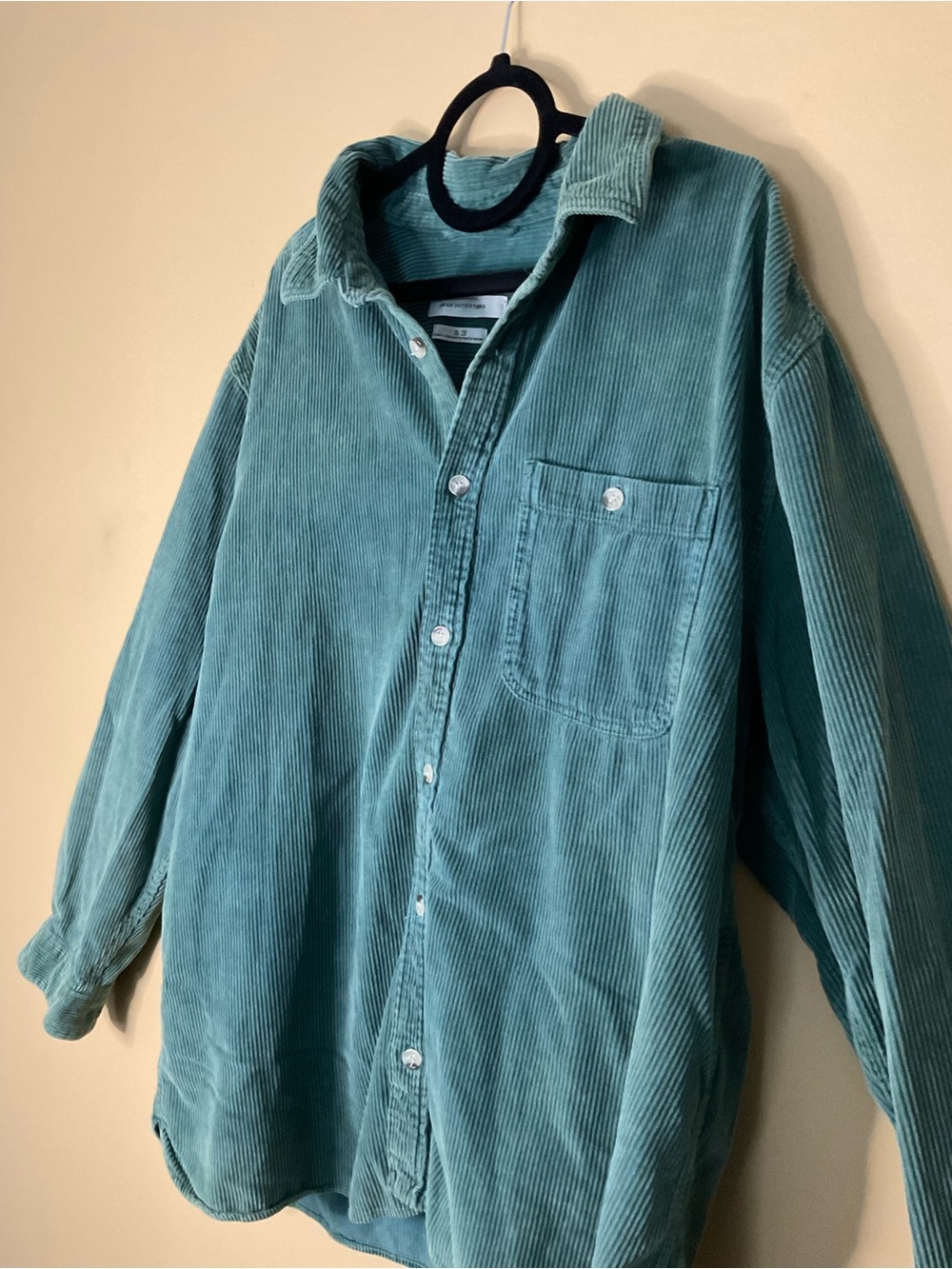 Urban Outfitters Green Corduroy Button-Down Shirt - Picture 2 of 7